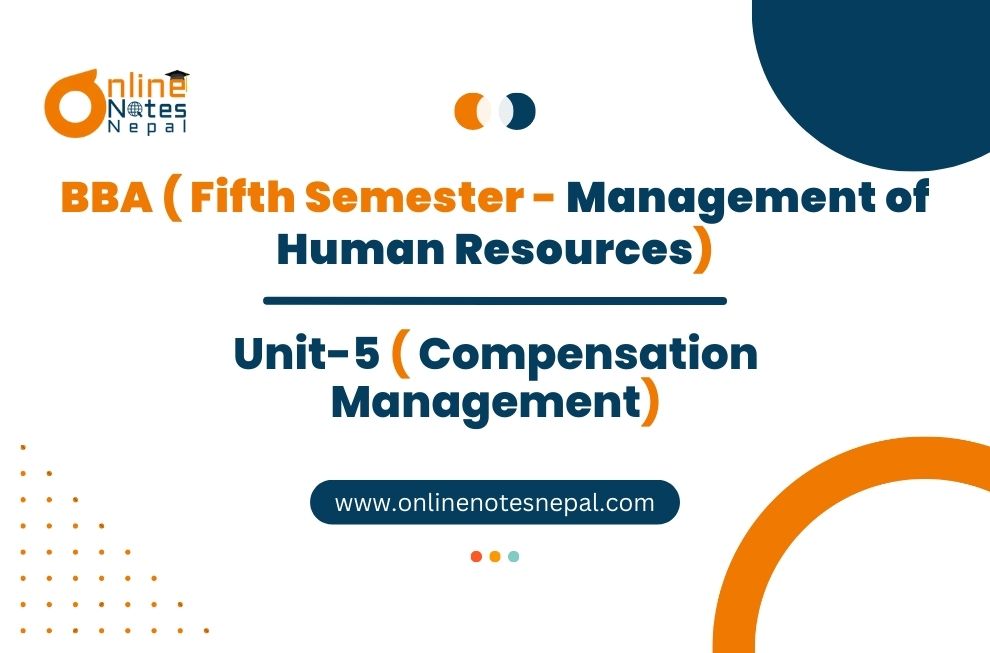 Unit 5: Compensation Management